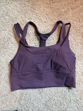 lululemon athletica SIZE 6 Deep Plum Racerback Sports Bra